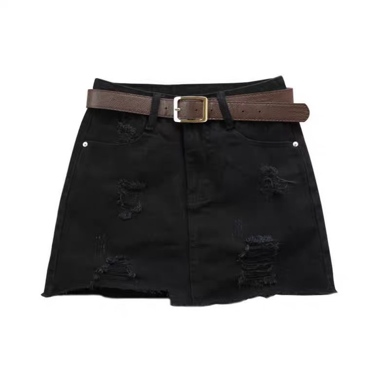 Quần giả váy kaki nhung co dãn Jean TH Store cào rách cá tính phong cách ulzzang - SIÊU HOT
