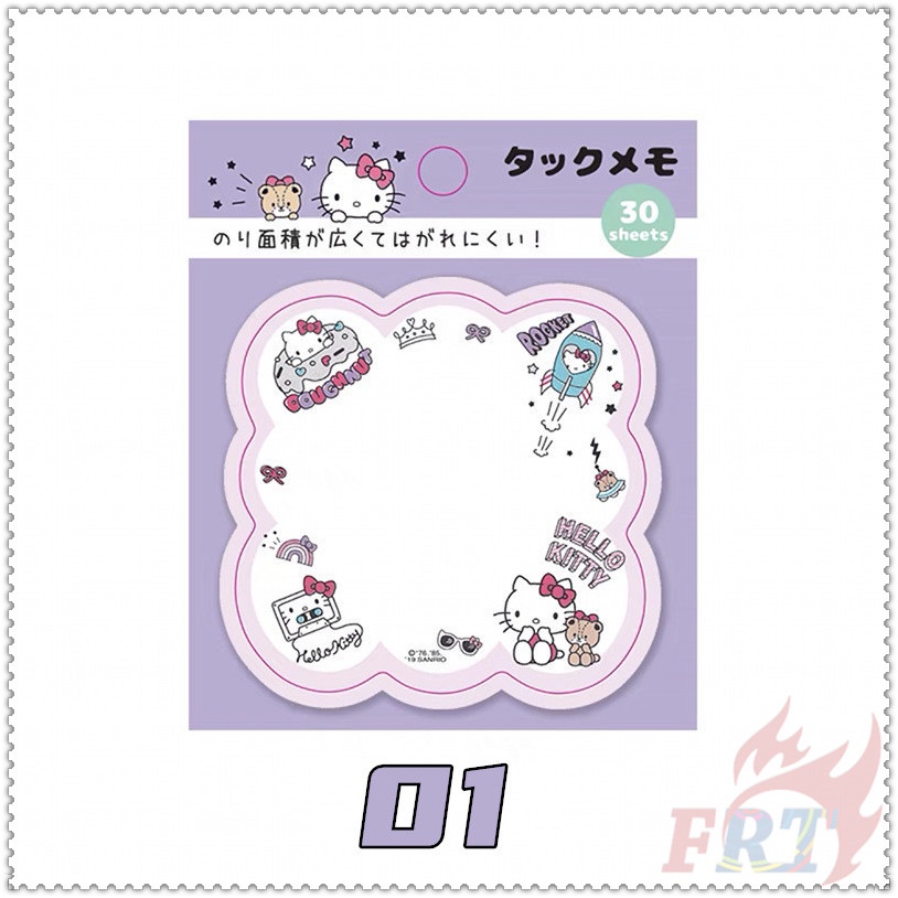 30 Tờ / Bộ ✿ Ghi Chú Dính Sanrio Q-3 ✿ Giấy Dán Ghi Chú Họa Tiết Hoạt Hình Hello Kitty / Little Twin Stars / Cinnamonroll / My Melody / Kuromi N Times