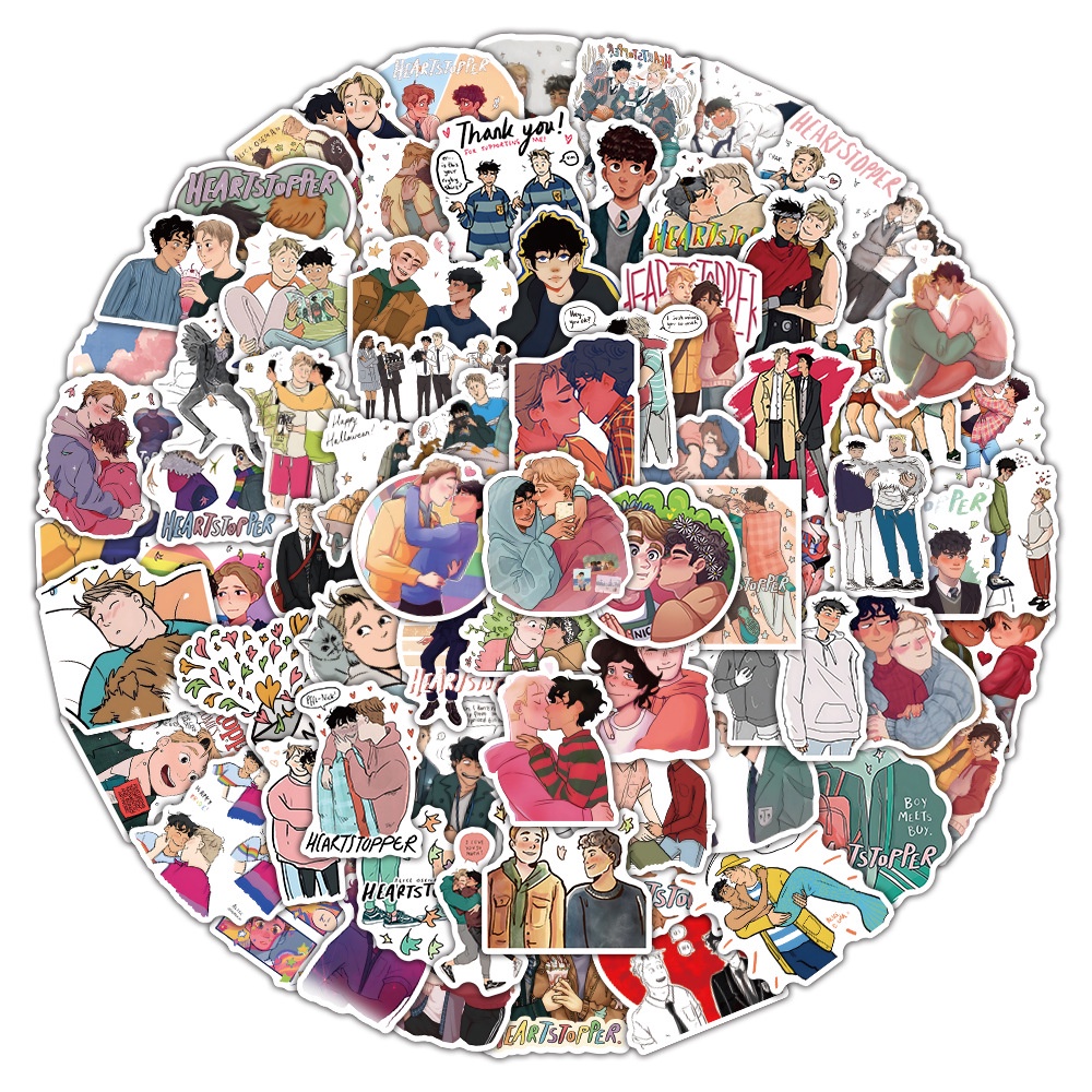 Set 100/50/25/10 Sticker Anime Dán Trang Trí Đa Năng