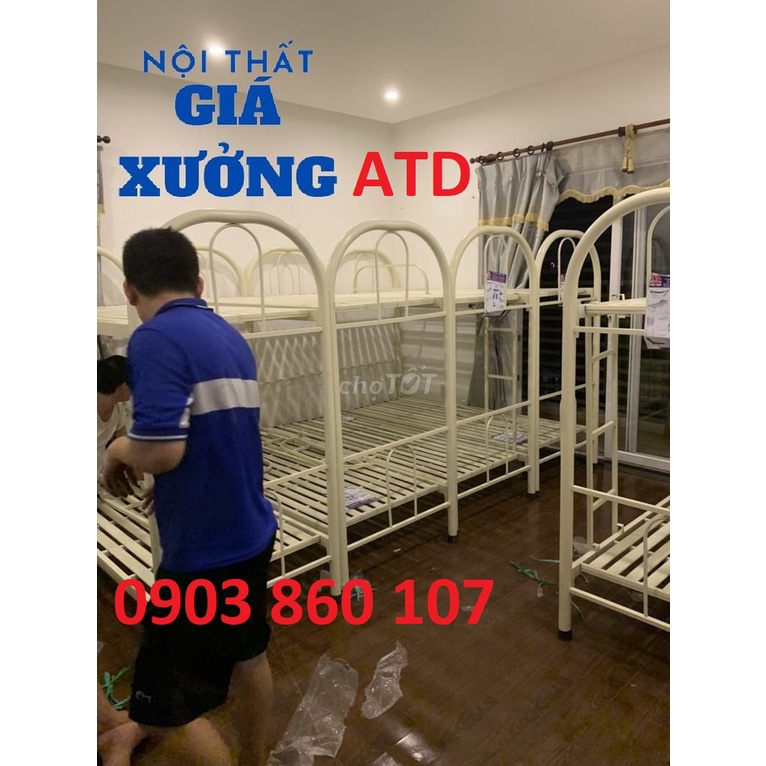 SHOP UY TÍN- Giường tầng sắt gia đình giá rẻ - hàng đẹp - Giường sắt Việt Nam chất lượng cao lắp ráp bình dương tphcm
