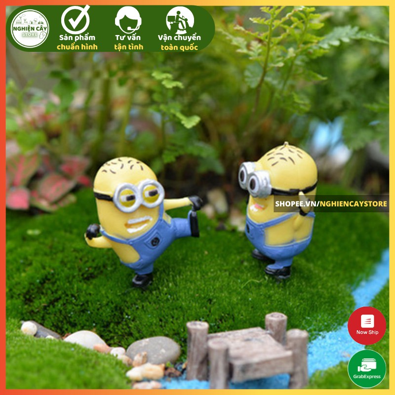 Phụ kiện Minions trang trí tiểu cảnh, cây cảnh, sen đá