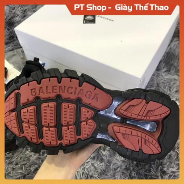PT Shop [FreeShip+ Hàng Cao Cấp] Giầy balen track 3.0 đen đỏ, Giày nam nữ Full phụ kiện (ảnh thật) , Giày Sneaker