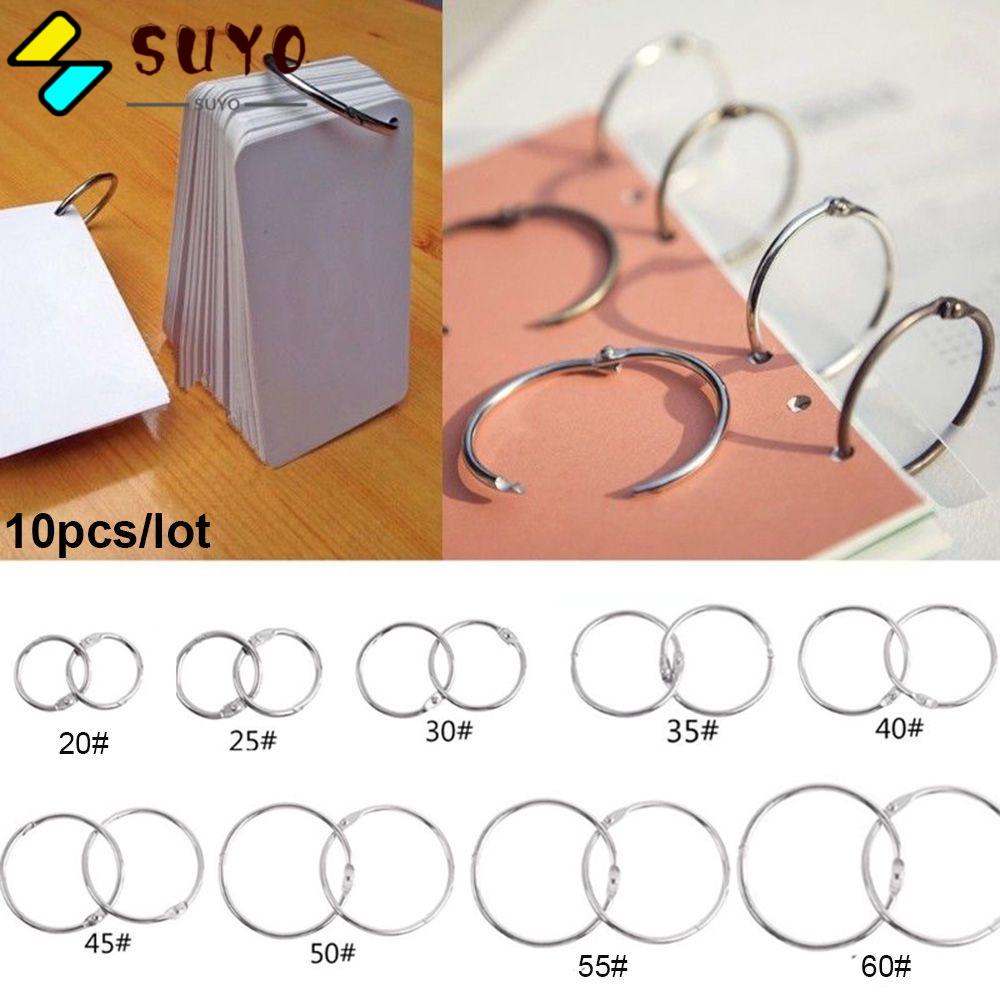 Bộ 10 Vòng Kẹp Kim Loại Cho Sổ Tay Tiện Dụng