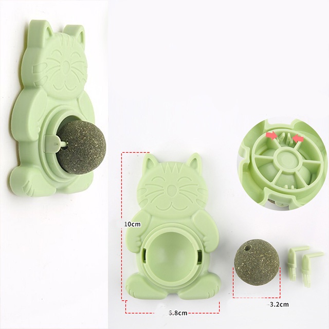 Viên cỏ CATNIP gắn tường hỗ trợ mèo giảm stress kích thích hoạt động giúp mèo tiêu búi lông- Thaivucattery