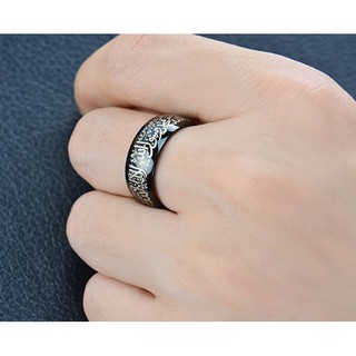 NHẪN NAM CHỮ CỔ TITANIUM CAO CẤP