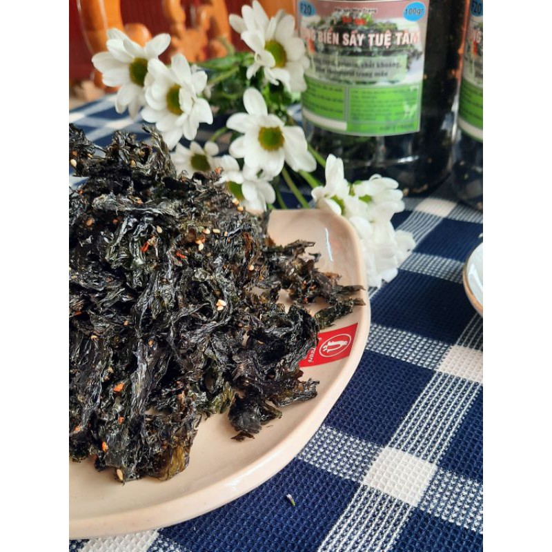 Combo 2 hũ Rong Biển Sấy Mè Tuệ Tâm (Mỗi hũ 100gr) - Ăn Liền, ăn chay ăn mặn đều dùng được - Rong Biển Sấy Giòn | BigBuy360 - bigbuy360.vn