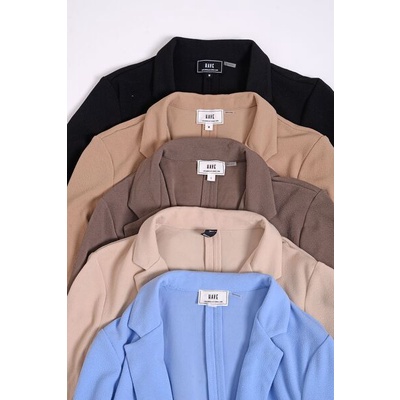 Áo Blazer HAVE L.A chất vải xốp không nút gài tay dài nhúng có 2 túi (Mẫu D)