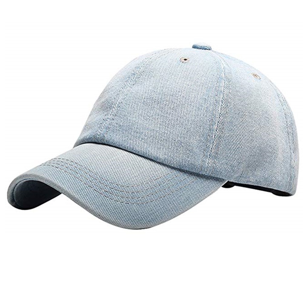 Mũ Lưỡi Trai Denim Cotton Chống Nắng Có Thể Điều Chỉnh Cho Nam Nữ