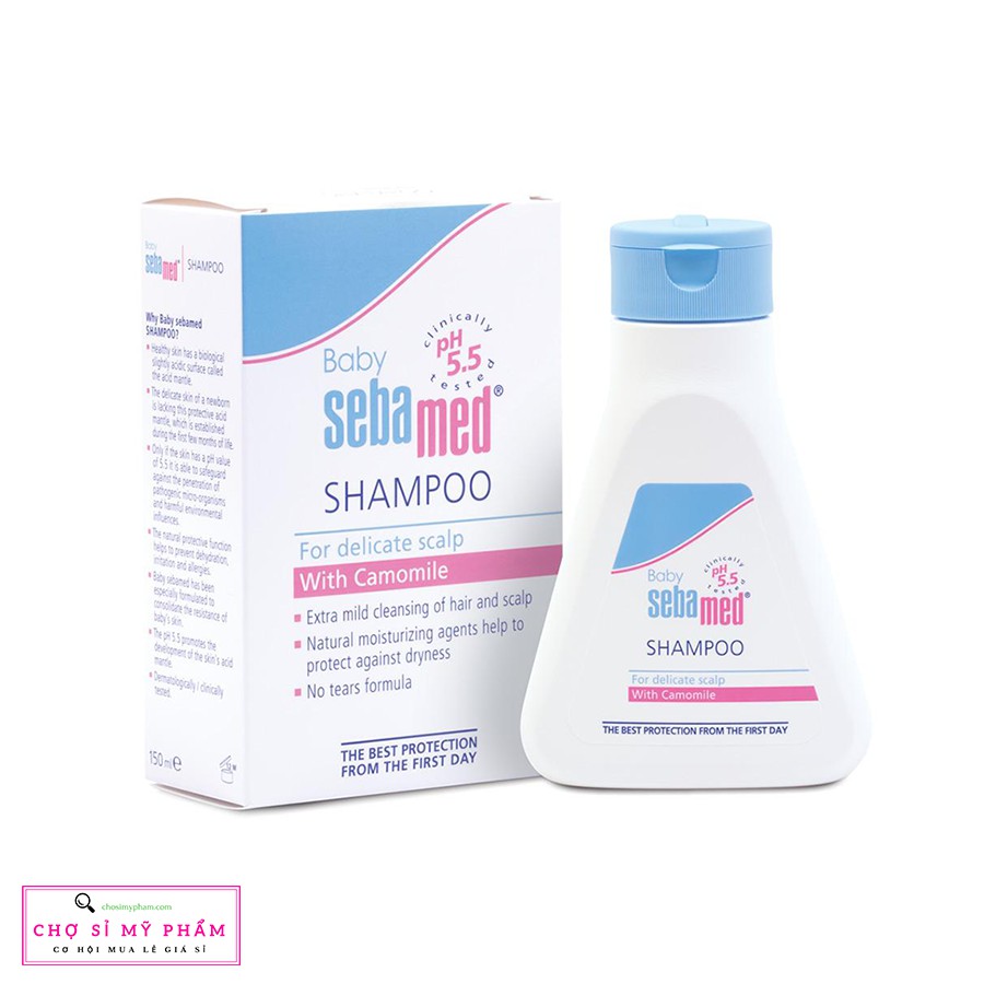 Dầu gội dịu nhẹ không cay mắt bé Sebamed pH5.5 Baby Children's Shampoo 150ml