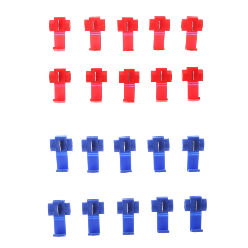 Set 10 Kẹp Nối Dây Cáp 2 Pin Hình Chữ T Chuyên Dụng