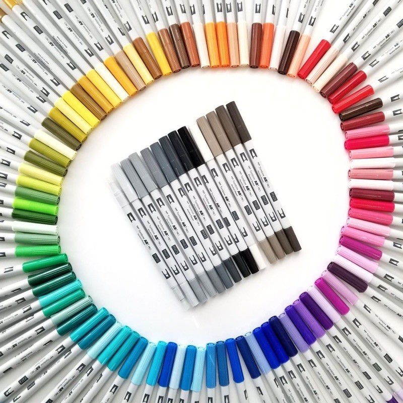 [DA ĐEN] Bút Marker Tombow ABT Pro Bộ 6/12 Màu
