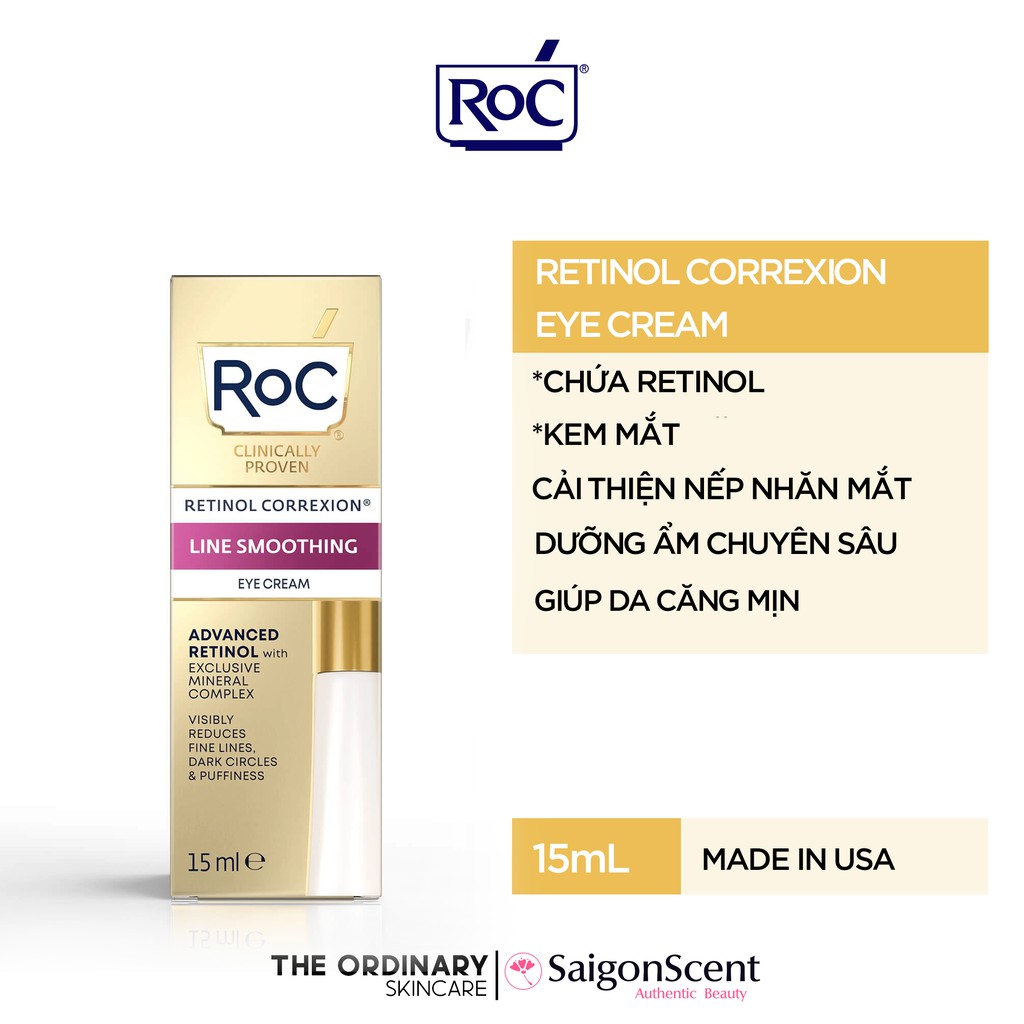 (Best Seller - Rẻ Nhất) Kem mắt RoC Retinol Correxion Eye Cream