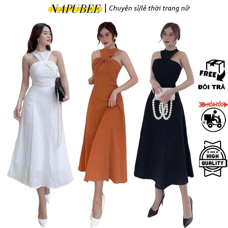 NAPUBEE Đầm Maxi Xoắn Ngực Thiết Kế Dự Tiệc Cao Cấp KAYLEE DRESS