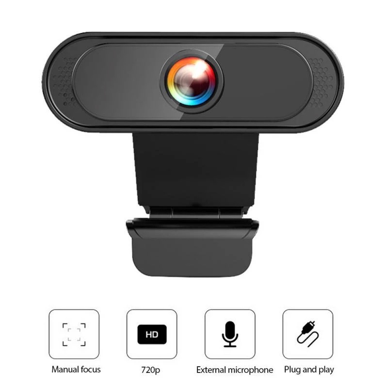 Webcam Kỹ Thuật Số Full Hd 1080p Xoay 360 Độ Usb Có Thể Điều Chỉnh Cho Pc Laptop