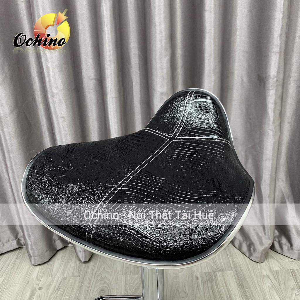 Ghế Chụp Hình, Ghế Quầy Lễ Tân Mẫu Mẫu Da Cá Sấu Không Tựa Sang Chảnh ( Ảnh Thật Shop Chụp)