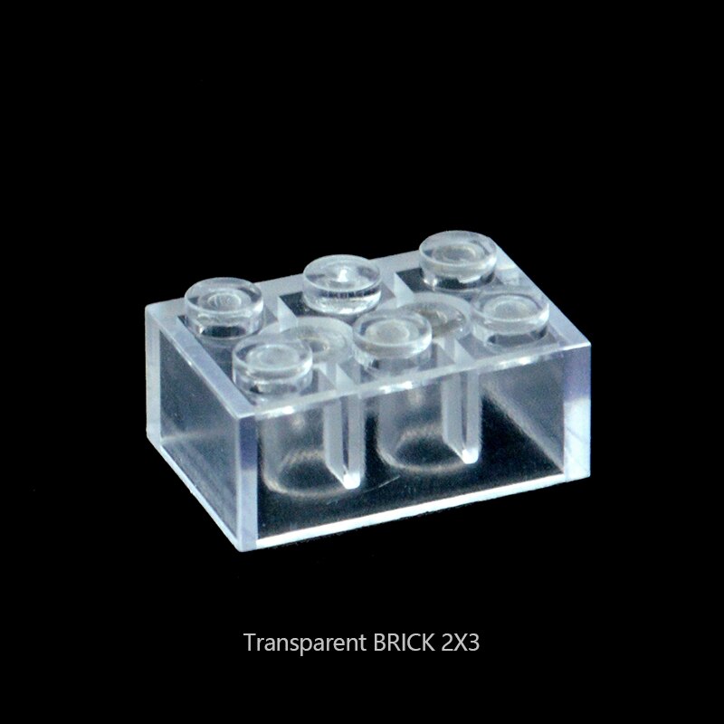 Đồ Chơi Lắp Ráp Trong Suốt Kích Thước 1x2 2x3 2x4 1x1