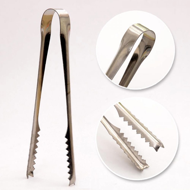1 Kẹp Gắp Đá Viên Bằng Thép Không Gỉ
