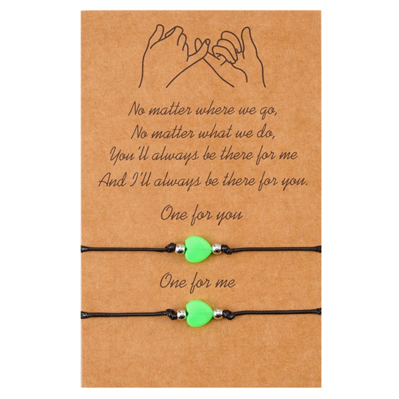 Set 2 Vòng Tay Hạt May Mắn Cho Cặp Đôi