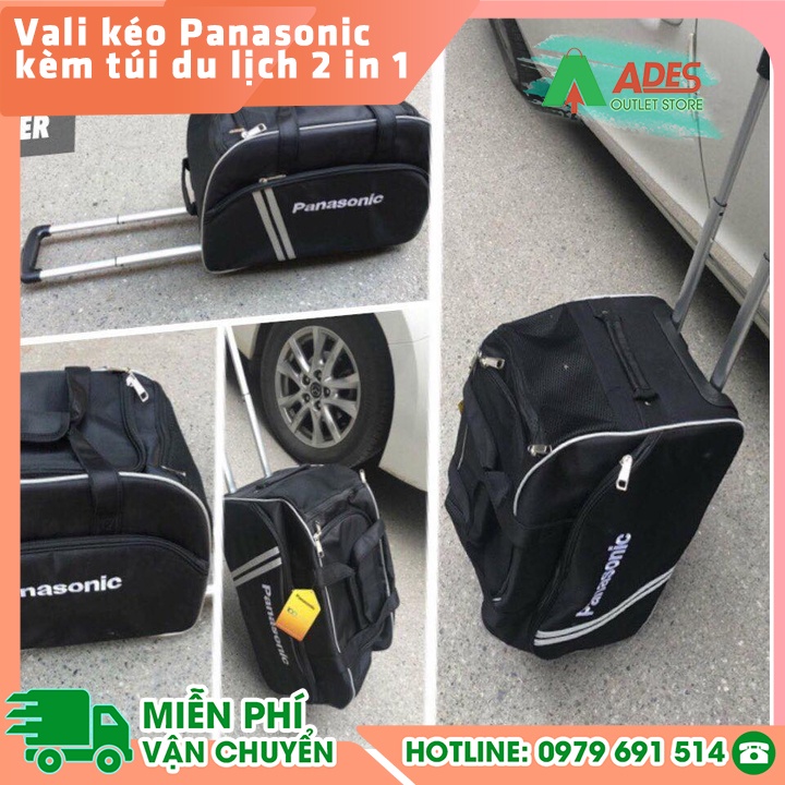 Vali kéo Panasonic kèm túi du lịch 2 in 1 - HÀNG CHÍNH HÃNG - THANH LÝ HƠI HAN RỈ MỚI 100%
