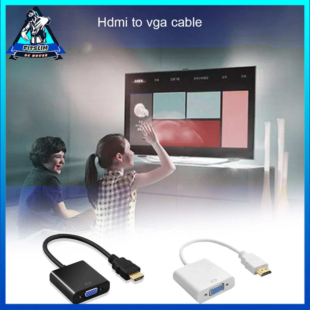 Cáp Hdmi To Vga Hdmi To Vga HD 1080P Oem Sản xuất tùy chỉnh