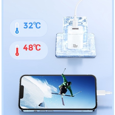 Củ Sạc Nhanh 2 Cổng 33W Remax RP-U26 - Tăng Gấp 3 Lần So Với Củ Sạc Thường Remax Việt Nam BH 12 Tháng