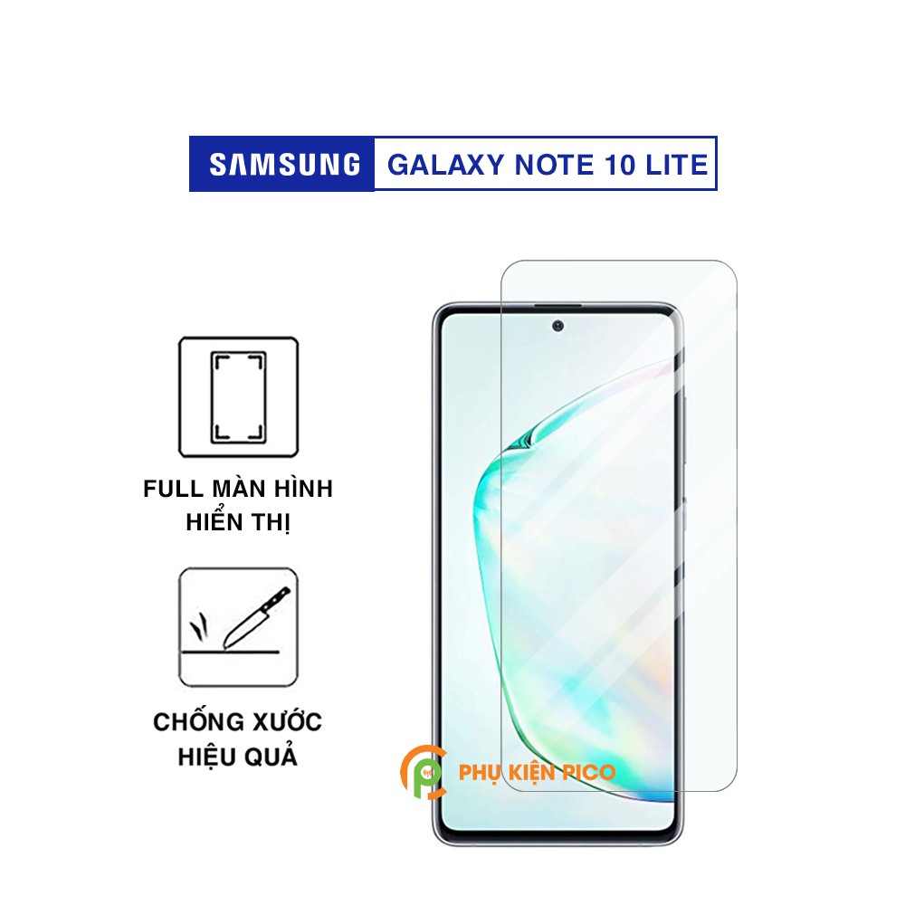 Kính cường lực Samsung Note 10 Lite full màn hình hiển thị trong suốt - Dán màn hình Samsung Galaxy Galaxy Note 10 Lite