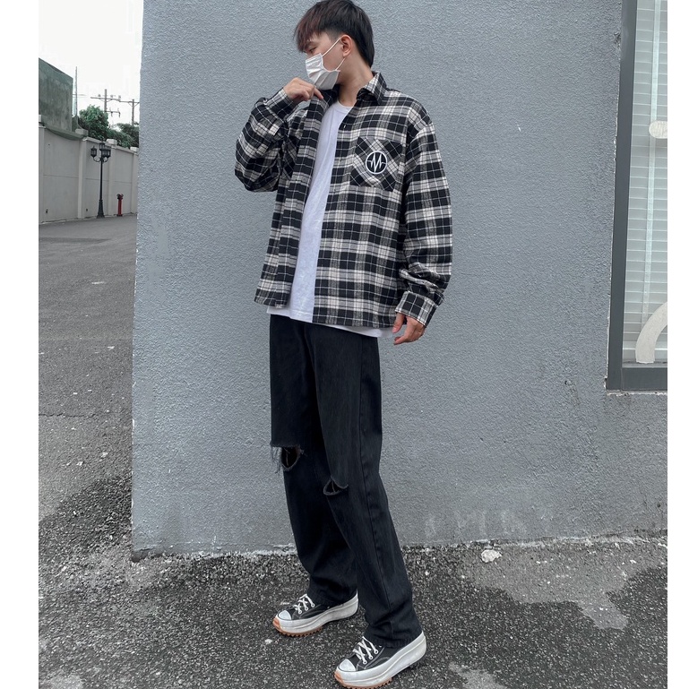 Áo Flannel MENTAL® M LOGO CASUAL FLANNEL SHIRT