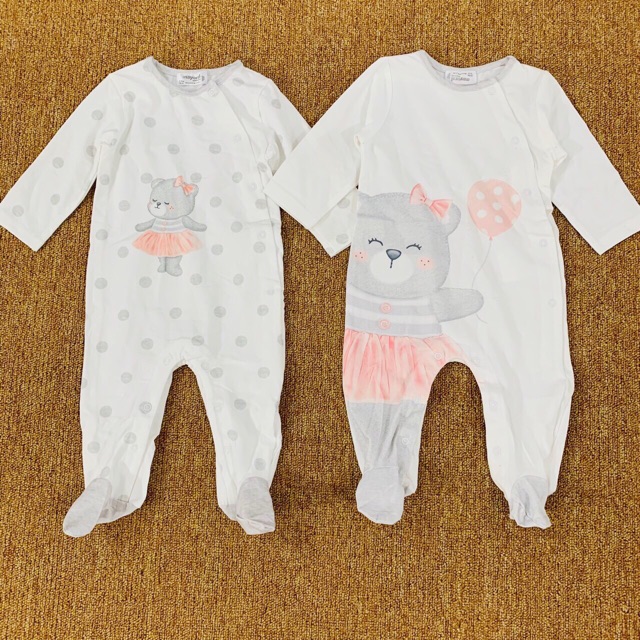 Body liền tất Mayoral gấu 1-18M