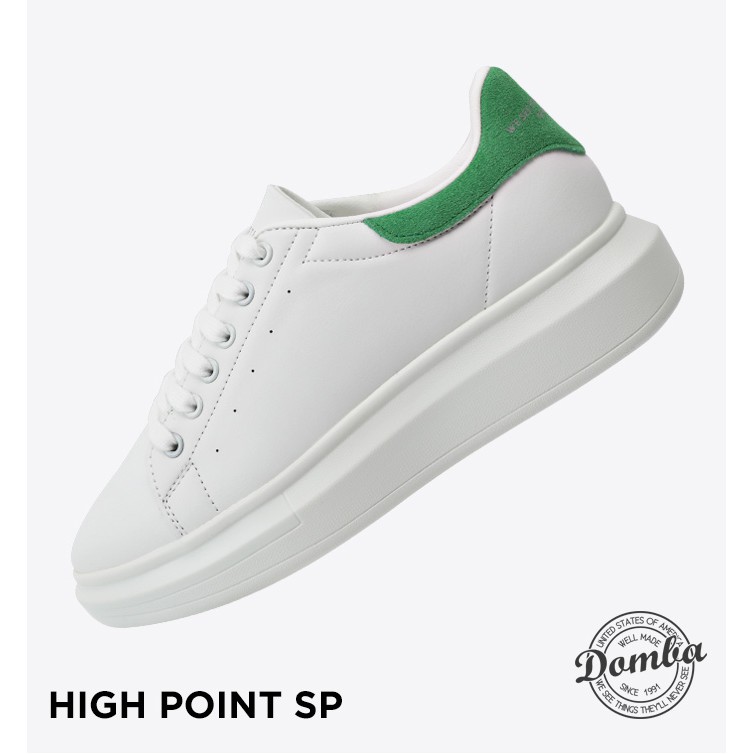 Giày thể thao sneaker Domba gót nhung xanh lá thời trang nam nữ chính hãng H-9016