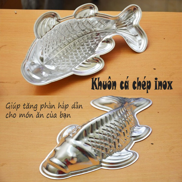 Khuôn cá chép inox đẹp lạ mắt size lớn br00370