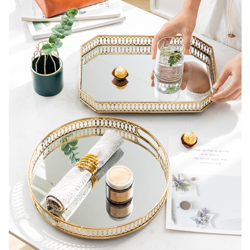 Khay Gương. Khay Gương Trang Trí Decor