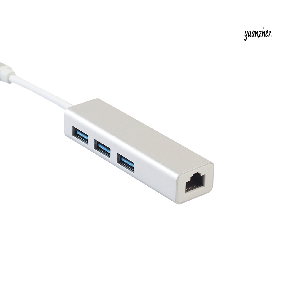 Hub USB Type C 3.1 sang RJ45 Gigabit Ethernet LAN thiết kế 3 cổng USB 3.0