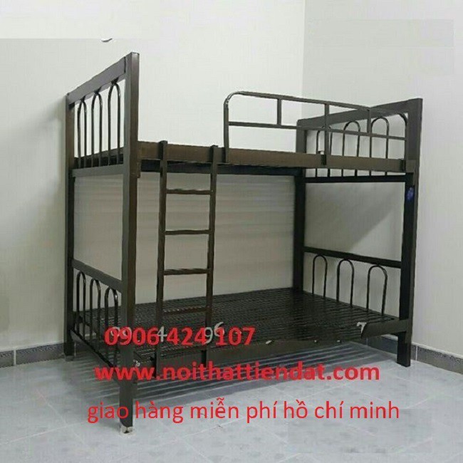 giường tầng sắt hộp 48 loại tốt 1m6 x 2m