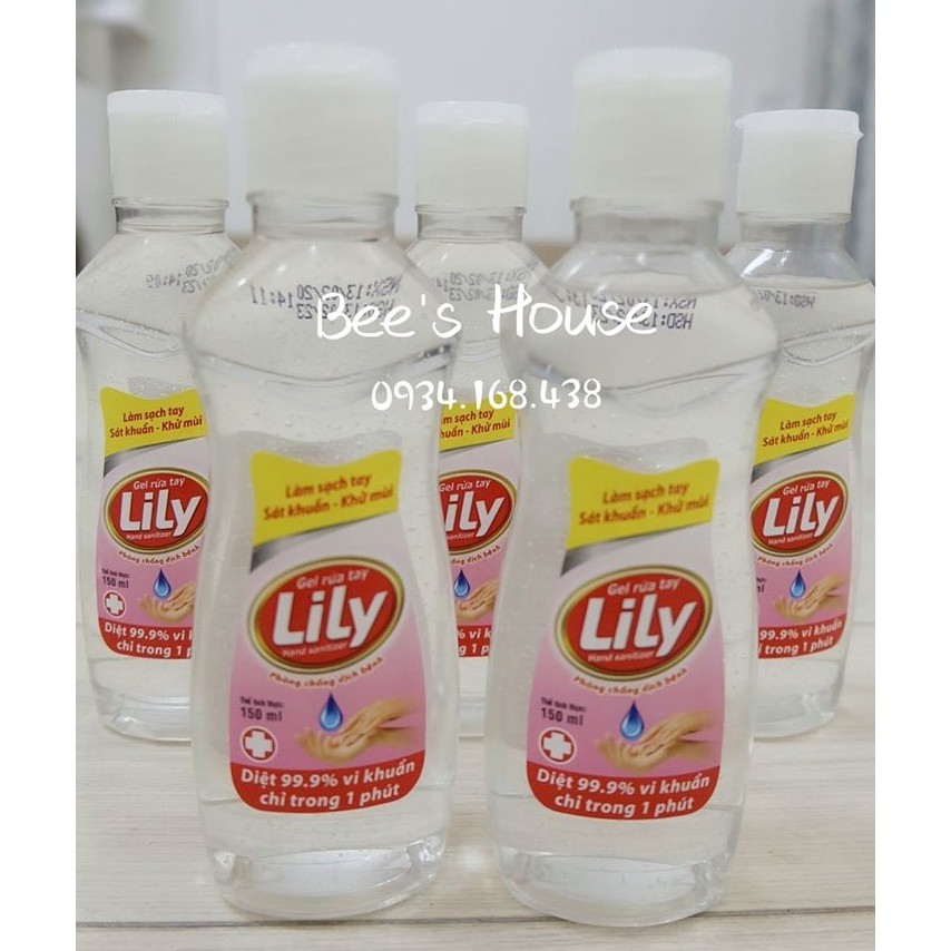 Gel rửa tay khô sát khuẩn Lily 150ML