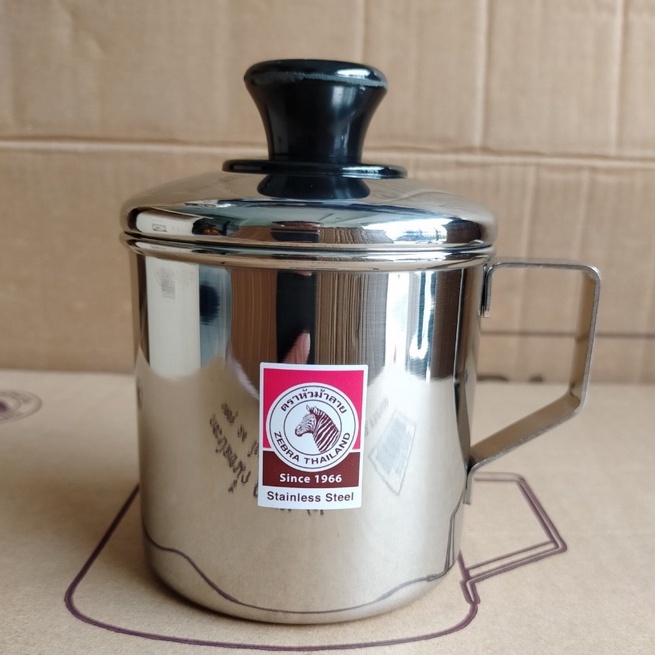 Ca Nước Zebra Cao Cấp có nắp, Inox 304 hàng Thái Lan Nhiều Kích Thước