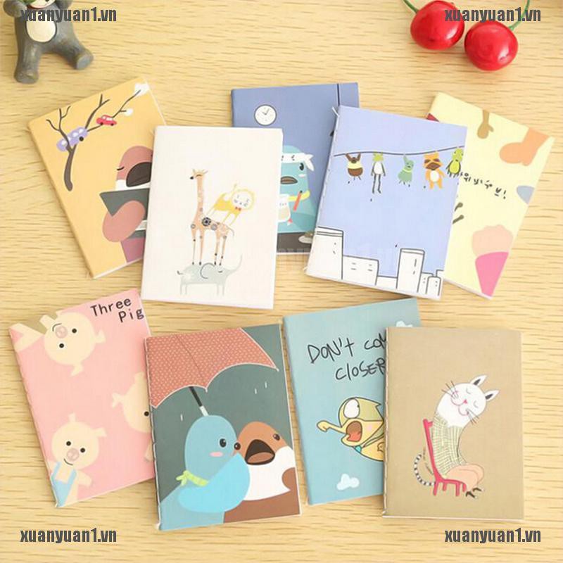 1 [XUANYUAN1] Sổ Tay Mini Bỏ Túi In Hình Hoạt Hình Dễ Thương