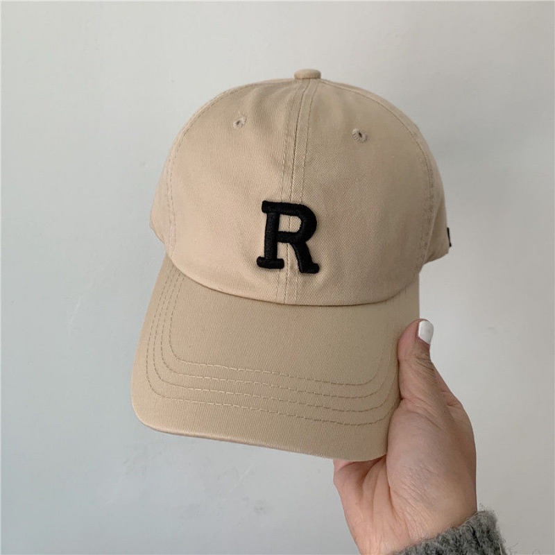 Mũ Lưỡi Trai Màu Nâu Thêu Chữ Thời Trang Thu Đông Xinh Xắn Cho Nữ