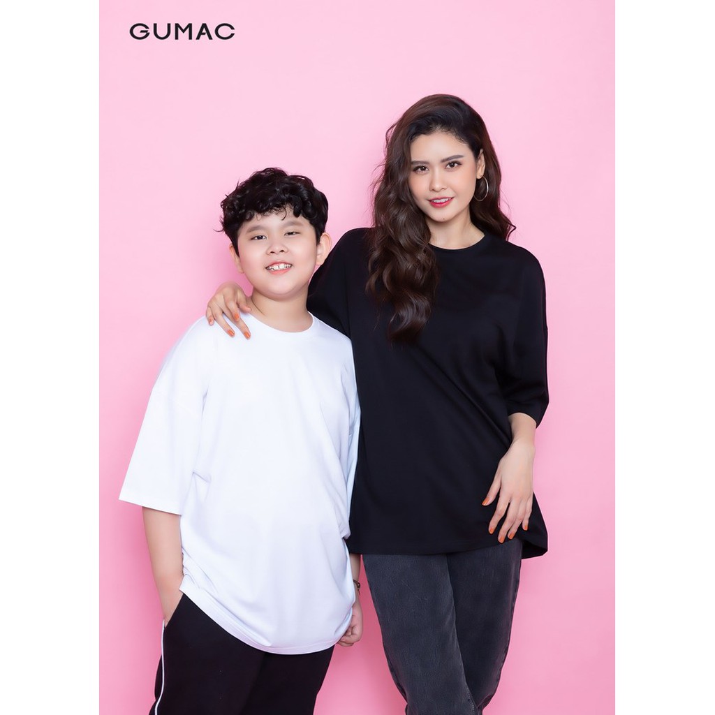 Áo thun cotton dáng Unisex in cá GUMAC đủ màu phom rộng, tay lỡ ATB1194