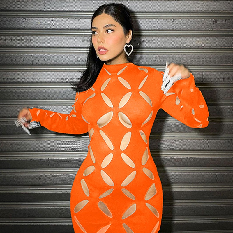 Đầm Cổ TròN DàI Tay GợI CảM Cho Nữ