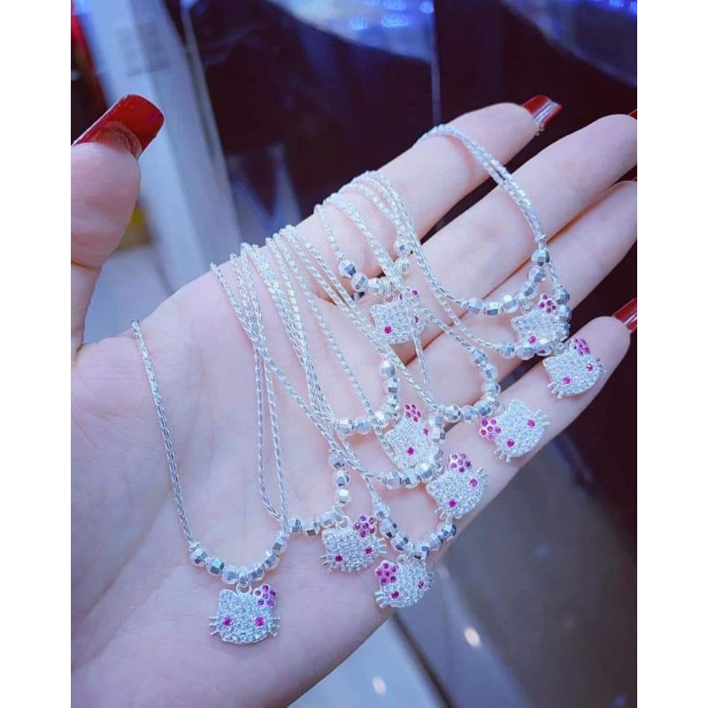 Dây chuyền bạc trẻ em 12 con giáp, vòng cổ dây liền mặt bé trai bé gái bạc nguyên chất Minh Thoa JEWELRY