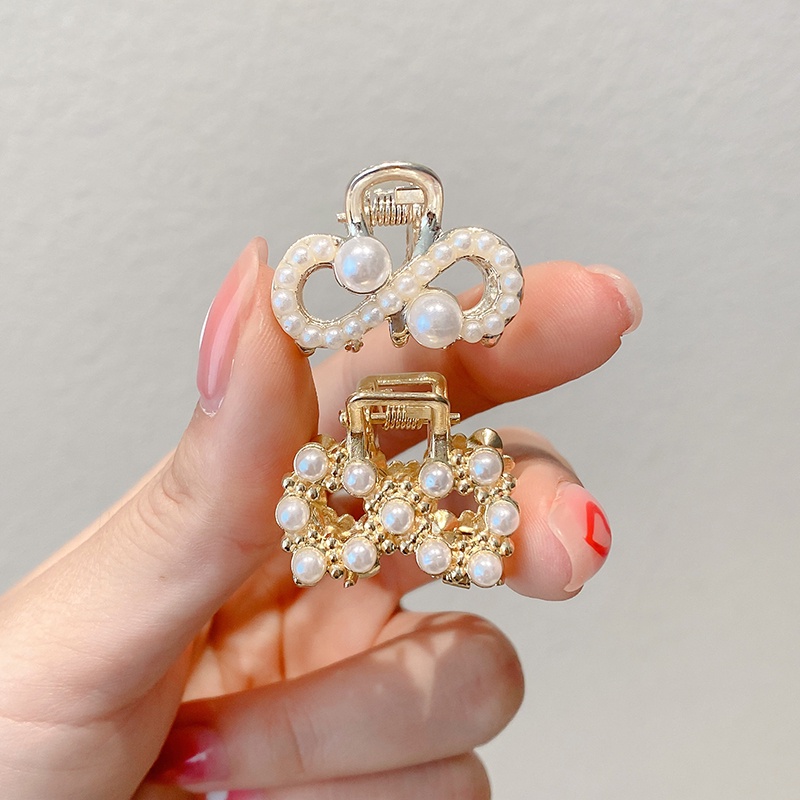 Kẹp Tóc Đính Ngọc Trai Nhân Tạo Phong Cách Thời Trang Hàn Quốc