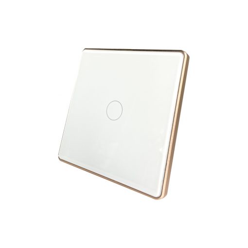 Công tắc tuya zigbee vuông, Công tắc thông minh viền nhôm vàng