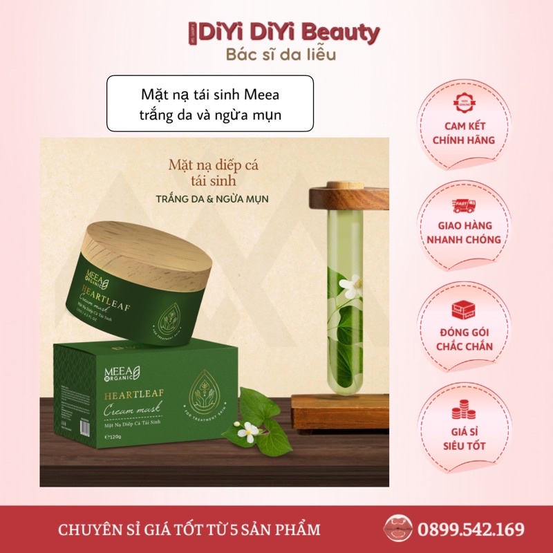 Mặt nạ diếp cá tái sinh Meea Organic Mask diếp cá meea | WebRaoVat - webraovat.net.vn