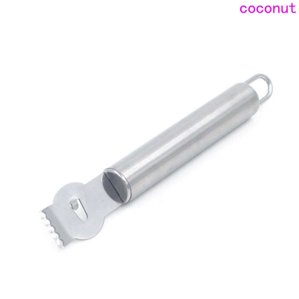 Durable Stainless Steel Lemon Zester Grater with Hanging Loop Orange Lime Kitchen Peeler Tools