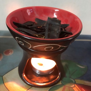Bếp đốt bồ kết, thảo mộc xả chanh + 10 nến bơ sạch ( bếp đốt tốt nhất ) trống đồng