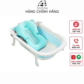 Chậu Tắm Cho Bé Gấp Gọn Kèm Phao Tắm Cho Trẻ Sơ Sinh Trẻ Nhỏ Hàng Chính Hãng