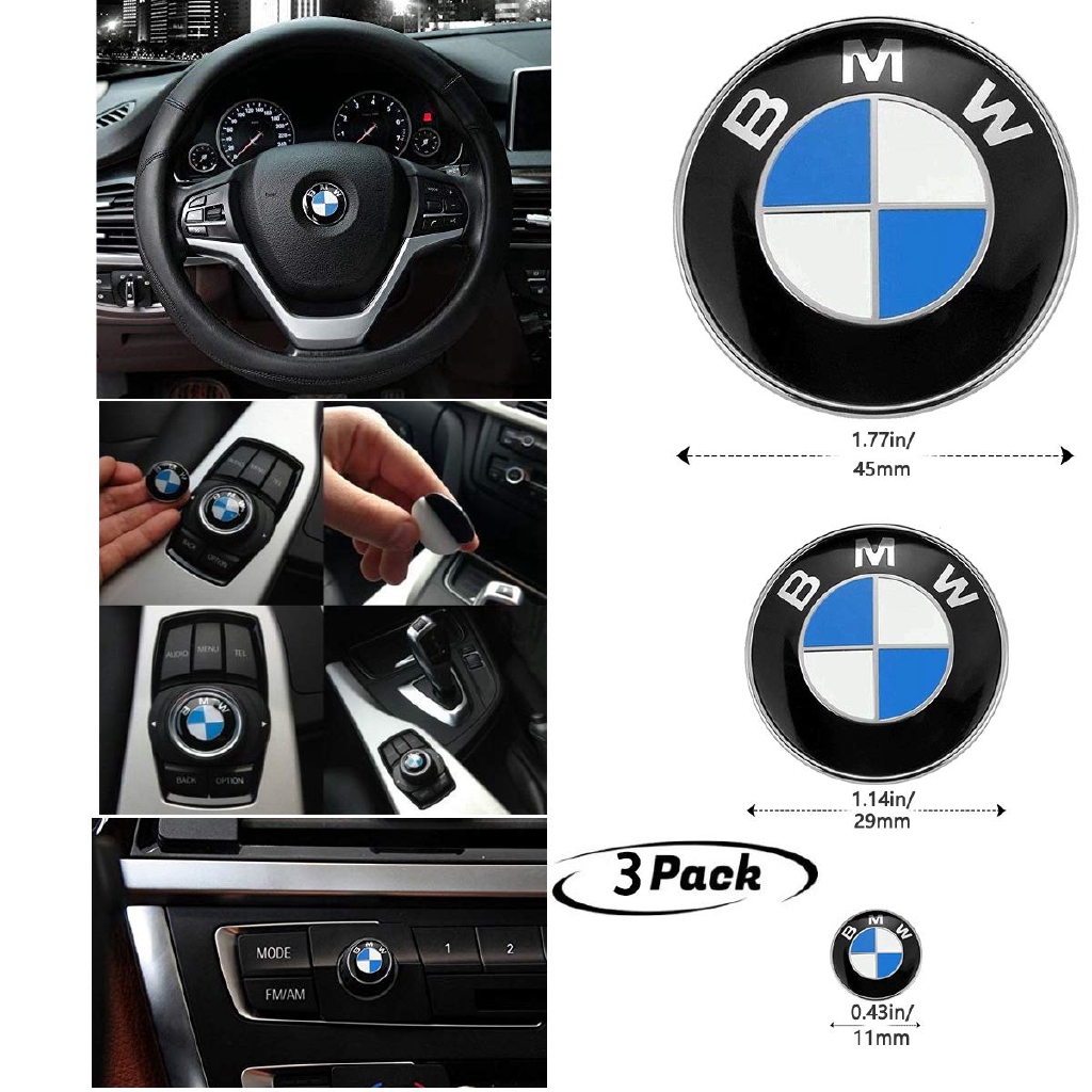 Miếng Dán Nút Điều Khiển Đa Phương Tiện Cho Vô Lăng Xe Hơi BMW