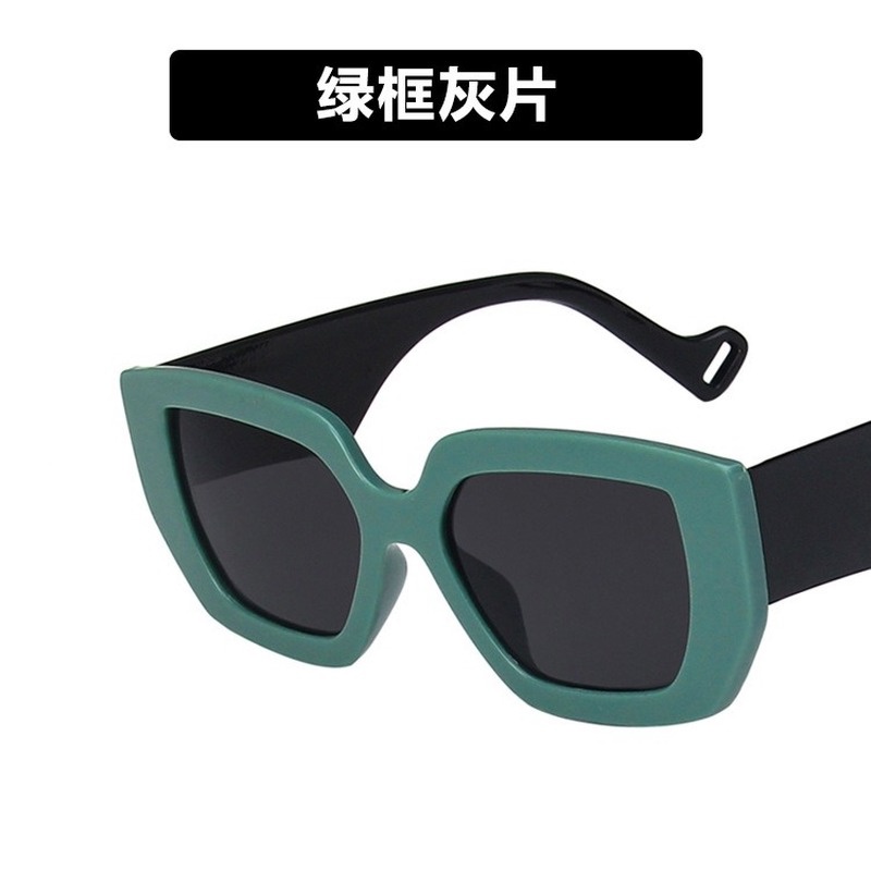 (KIQI-FASHION) COD Kính Mát Gọng Vuông Lớn Chống Tia Uv400 Thời Trang Cho Nam Và Nữ