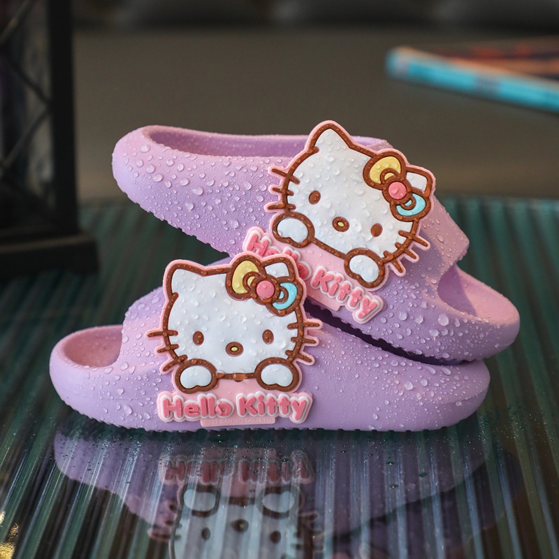 SANRIO Dép Sandal Họa Tiết Hello Kitty Xinh Xắn Theo Phong Cách Mùa Hè Dành Cho Bé Gái