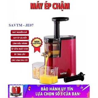 Máy ép trái cây/ máy ép chậm savtm je07 hàng chính hãng - bảo hành 6 tháng